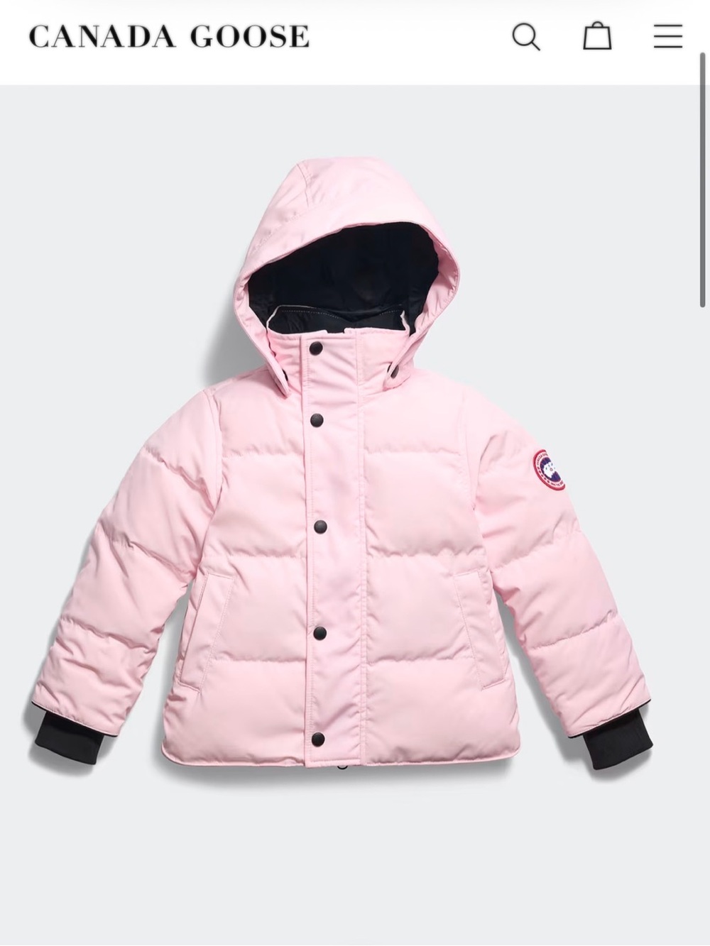 Canada Goose| Youth Juniper Down Parka Bloom Pink |Size XS 6 | Coat